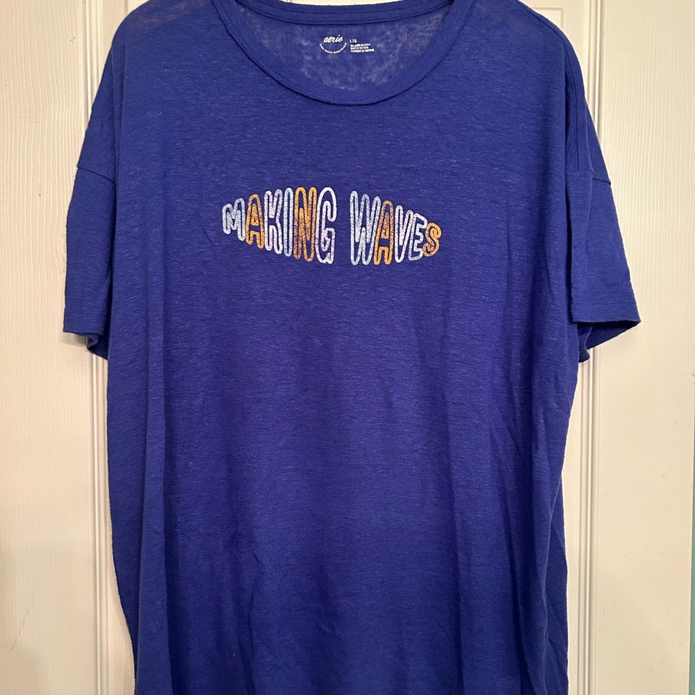 Aerie Blue Graphic Tee